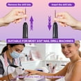 thumbnail image 6 of Topsome 30Pcs Nail Drill Bits Set, 3/32 Inch Professional Tungsten Carbide Ceramic Diamond Nail Drill Bits for Acrylic Gel Nails, Cuticle Remover Manicure Pedicure Tools for Home and Salon Use, 6 of 8