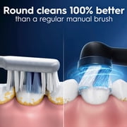 Oral-B iO Toothbrush Heads, Ultimate Clean Replacement Brush Heads, Black, 4 count
