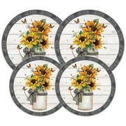 Range Kleen 5136 Garden Harvest copyright Lucca Sheppard Burner Round Steel Burner Covers, Set of 4