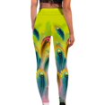 thumbnail image 2 of Gibobby Pantalon yoga mujer Pantalones de mujer de cadera Levantamiento de yoga transpirable Ejercicio Impresión Pantalones de yoga(Verde,CH), 2 of 5