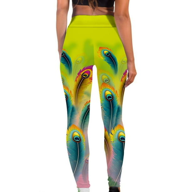 Peacock yoga shop pants