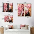 thumbnail image 4 of Designart "Gold Pink Succulent Alchemy Liquid Glam" Abstract Shapes Framed Wall Art Set Of 2 - Transitional Gold Gallery Wall Frame Set For Home Decor, 4 of 6