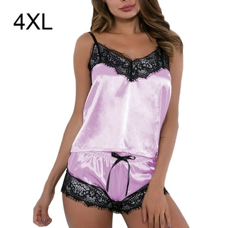 

Pajama Set Lace Strap Sleepwear Suit Nightwear Summer Shorts Woman