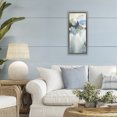 thumbnail image 3 of Stupell Industries Modern Beige & Blue Dapples Brown Floating Frame Canvas Art, 11 x 25, by Lisa Ridgers, 3 of 8