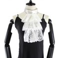 thumbnail image 1 of Collar Shawl Renaissance Ruffled Shawl Lace Jabot Collar Medieval Cosplay Drama Play Decorative Shirt Dress Collar, 1 of 4