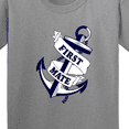 thumbnail image 4 of Inktastic First Mate with Anchor and Banner Youth T-Shirt, 4 of 5