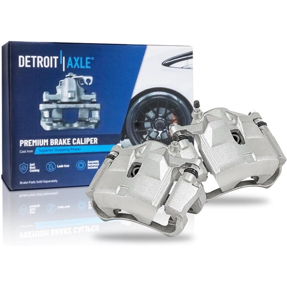 Detroit Axle - 2pc Front Brake Calipers for 2012-2018 Toyota RAV4, 2008-2015 Scion xB 2010-2012 Lexus HS250h Disc Brake Calipers with Brackets Replacement Brake Calipers Assembly