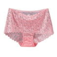 thumbnail image 2 of Fesfesfes Womens Underwear Women Solid Color Underwear High Waisted Lace Tight And Breathable Underwear Panties, 2 of 4