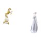 thumbnail image 5 of Figura de porcelana moderna de caballo y niña nórdica, colección de estatuas de dama para dormitorio, sala de estar, estante, escritorio, centro, 5 of 8