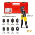 thumbnail image 4 of Ponchadora Pinza Hidráulica 8 Ton Kit 19pzs 4-70mm2 Kingsman, 4 of 7