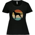 thumbnail image 3 of Inktastic Vizsla Dog Retro Sunset Women's Plus Size T-Shirt, 3 of 5