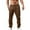 Coffee, variant on Men's Casual Pants Men's Spring and Summer All-Season Hop Breathable Loose Casual Sports Pants Brown M