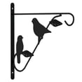 thumbnail image 2 of vidaXL Hanging Basket Brackets with Planters 4 pcs Black Steel, 2 of 10