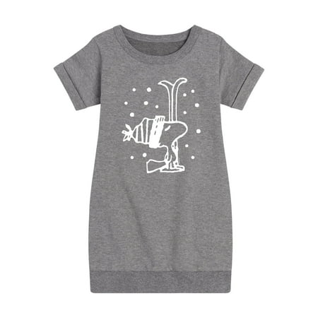 

Peanuts - Woodstock Snowfall - Toddler And Youth Girls Fleece Dress
