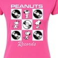thumbnail image 3 of Peanuts - Snoopy Vinyl - Juniors Fitted Graphic T-Shirt, 3 of 6