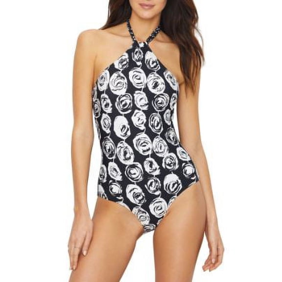 Anne Cole Womens Make A Sash High-Neck Halter One-Piece Swimsuit 6