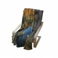 thumbnail image 4 of Canyon Soft Flannel Fleece Throw Blanket, Secret Small Ravine Between Pairs of Cliffs Erosion of River Carved Scene Print, Cozy Plush for Indoor and Outdoor Use, 50" x 60", Blue Orange, by Ambesonne, 4 of 6