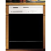 Appliance Art Solid Color Black White Dishwasher Cover Kitchen Decoration Magnetic Vinyl