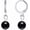 Black Obsidian Stainless Steel, variant on Healing Natural Stone Earrings for Women Real Crystal Turquoise Moonstone Lapis Lazuli Amethyst Black Obsidian Ball Drop Dangle Hoop Earring Gemstone Jewelry for Women[x2731]