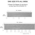 thumbnail image 2 of Breathable baby crib safety guard with 3d mesh and white five-pointed star decor, 2 of 5
