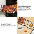 thumbnail image 4 of Candy in Halloween Pumpkin 5 Pcs Kitchen Set Heat Resistant Oven Mitts and Non-Slip Pot Holders with Adjustable Cooking Apron, 4 of 6