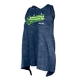 thumbnail image 2 of Women's New Era College Navy Seattle Seahawks  Space Dye Active Tank Top, 2 of 3