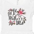 thumbnail image 4 of Inktastic Our First Mother's Day- Pink Flowers Girls Baby Dress, 4 of 5