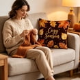 thumbnail image 4 of Harvest Pumpkin Throw Pillow Covers Thanksgiving Decorative Pillow Cases Fall Cushion Covers for Couch Sofa Bedroom Living Room Home Autumn Seasonal Decor, 4 of 7