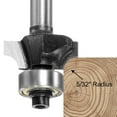 thumbnail image 5 of Uxcell Roundover Router Bit 1/4 Shank 5/32" Radius Carbide Tipped Woodworking Tool, 5 of 7