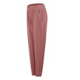 thumbnail image 3 of Casual Pants for Womens Elastic Waist Fashion Plus Size Casual Solid Color Bow High Waist Wide Leg Casual Pants Up to 65% off!, 3 of 3