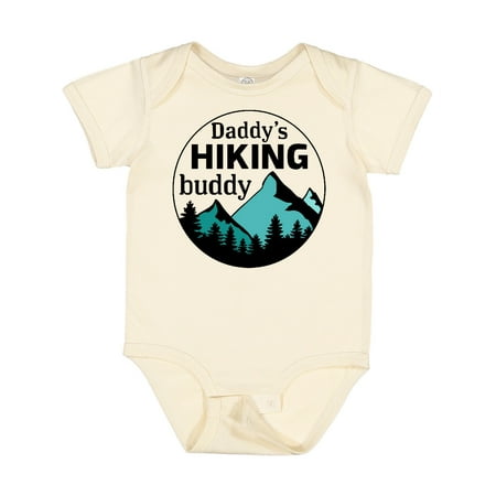 

Inktastic Daddy s Hiking Buddy with Mountains and Trees Gift Baby Boy or Baby Girl Bodysuit