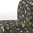 thumbnail image 4 of Designart "Noir Vintage Blossoms" Black Floral Upholstered Accent Chair - Cottage Arm Chair For Living Room, 4 of 5