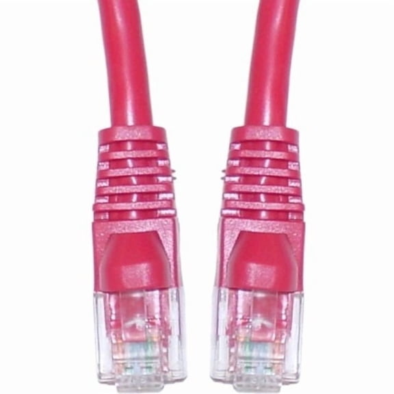 Cat5e Red Ethernet Patch Cable, Snagless/Molded Boot, 4 foot