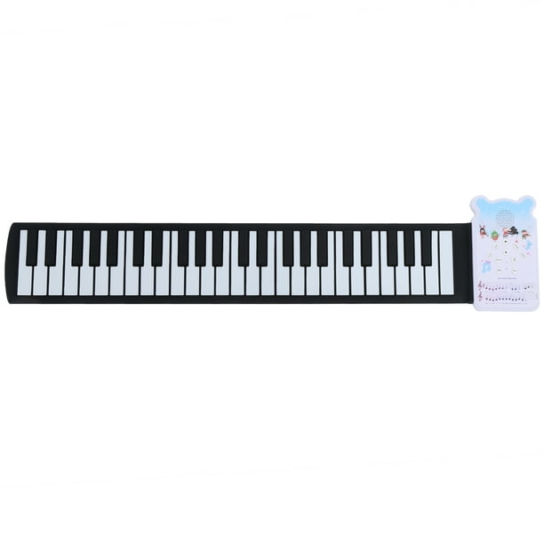 Piano enrollado a mano, Flexible, portátil, 49 teclas, recargable, altavoz incorporado, teclado, instrumento K5