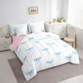 thumbnail image 3 of Castle Fairy Cute Princess Bowknot Bedding Comforter Set,Girly Bow Queen Bedding Sets, 3 of 8