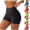 Black, variant on Under $5 Biker Shorts with Pockets for Women Sports High Waisted Yoga Shorts Tummy Control Summer Running Shorts
