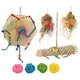 thumbnail image 3 of Juguetes Para Triturar Pájaros, Haning Bell, Juguetes Físicos Y Mentales Para Buscar Comida Para Pájaros, Hilos De Papel Coloridos, Seguros Para Periquitos, Cotorras, Cacatúas, 3 of 7