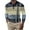 Mens Shirts Khaki, variant on Waffleknit Golf Shirts for Men Long Sleeve Button Collared T-Shirts Mens Casual Color-Block Pullover Breathable Lapel Office Work Tees Tops
