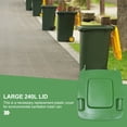 thumbnail image 5 of UEETEK 1Pack Garbage Bin Plastic Lid Green Seamless Construction Prevent Water Pooling for Hotels, 5 of 6
