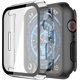 thumbnail image 1 of Misxi Paquete de 2 Estuches Rígidos para PC con Protector de Pantalla de Vidrio Templado Compatible con Apple Watch SE Series 6 Series 5 Series 4 40 mm - Negro, 1 of 4