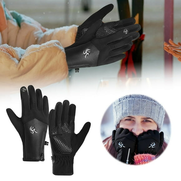 Hearth & Gear Winter Thermal Touchscreen For Outdoor Sports Cycling Skiing Windproof Lined Cold Weather Hand Late Gloves Rubber Cleaning Gloves Large Restaurant Gloves Powde Late Gloves Vital Gloves
