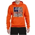 thumbnail image 3 of By His Blood We Are Healed Inspirational/Christian Unisex Graphic Hoodie Sweatshirt, Orange, X-Large, 3 of 5