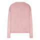 thumbnail image 5 of Suéter de cuello redondo para mujer, informal, liso, tejido, holgado, de manga larga, con cuello redondo, blusa, 5 of 5