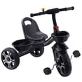 thumbnail image 3 of Wacanda Adjustable Seat Kids 2-7 Years Tricycle, Black & Pink, 3 of 7
