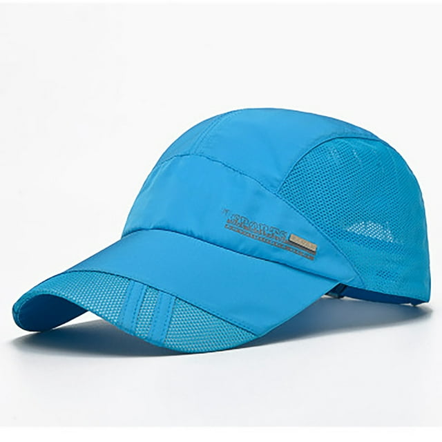 Visières à Moins de 10$ Bleu Queue de Cheval Chignons Désordonnés Camionneur Casquette de Baseball Unisexe