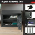 thumbnail image 6 of Stalwart Electronic Safe and Fingerprint Lock Box for Valuables (Dark Gray), 6 of 7