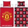 thumbnail image 1 of Manchester United FC Crest Reversible Duvet Set, 1 of 2