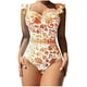 thumbnail image 1 of Faldas de Verano de las Mujeres Vintage Impreso Falda de Playa Bikini Conservador Conjunto de Trajes de Baño, Poliéster Spandex para Vacaciones Informales, 1 of 9