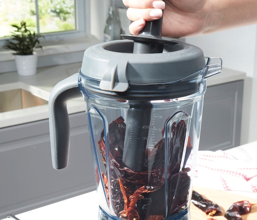 Princess House Vida Sana Blender for Smoothies, Soups, Dips and More, 1500 Watts, Stainless Steel Blade, 4 Preset Functions, Large, Grey, Professional Blender, Easy Clean (White)
