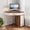 Brown+White, variant on Danniu Corner Desk, Triangle Computer Desk with 3 Drawers, 90-Degree Writing Desk PC Table Makeup Vanity Desk with Storage for Home Office, Living Room, Bedroom (Brown+White)